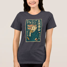 T-shirt En Tri-matière Dragon japonais rétro