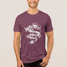 Dragon Stencil Style Cut Out Illustration