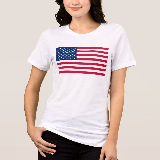 T-shirt En Tri-matière Drapeau américain patriotique (Recto)