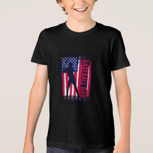 T-shirt En Tri-matière Drapeau américain patriotique papa de baseball 202