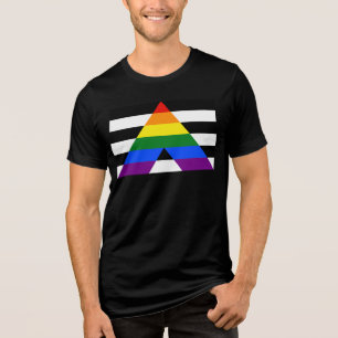 T-shirt En Tri-matière Drapeau d'allié straight de SlipperyJoe lisse arc-