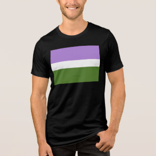 T-shirt En Tri-matière Drapeau de fierté genderqueer de SlipperyJoe lavan