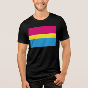 T-shirt En Tri-matière Drapeau de fierté pansexuelle SlipperyJoe rose amb