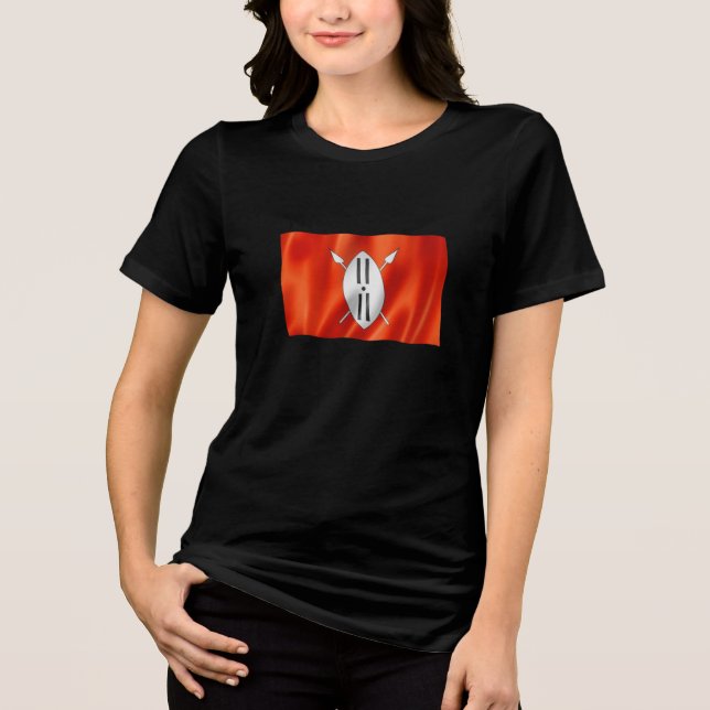 T-shirt En Tri-matière Drapeau de la tribu MAASAI (Recto)