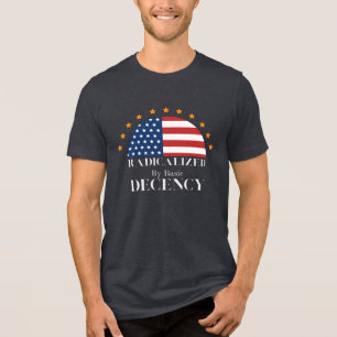 T-shirt En Tri-matière Drapeau Radical par Basic Decency USA
