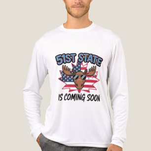 T-shirt En Tri-matière Drapeau USA Cool Moose 51e État Humour Politique
