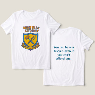 T-shirt En Tri-matière Droit à un avocat