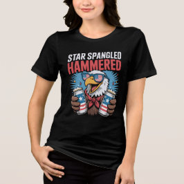 T-shirt En Tri-matière Drôle 4 juillet design pour femmes