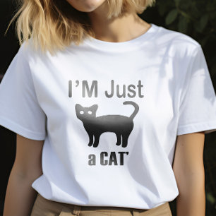 T-shirt En Tri-matière Drôle amoureux des chats Design, je suis juste un 