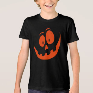 T-shirt En Tri-matière Drôle Citrouille Jack-o'-lantern Face Halloween