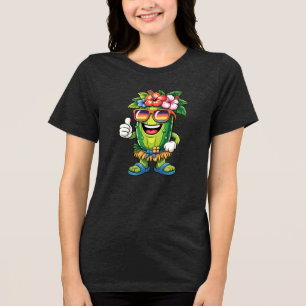 T-shirt En Tri-matière Drôle de pickleball tropical ambiance plage Hawaïe