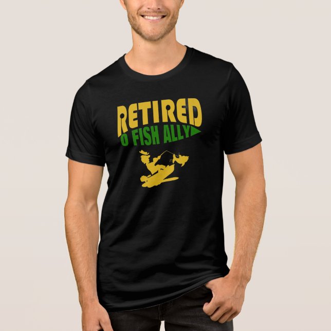 T-shirt En Tri-matière drôle de retraite d'un pêcheur (Recto)