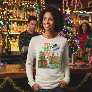 T-shirt En Tri-matière Drôle Soirée de Noël : Faisons la Fête avec les El