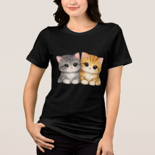 T-shirt En Tri-matière Duo de chatons mignons