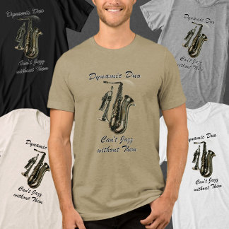 T-shirt En Tri-matière Duo musical Horn & Sax Jazz