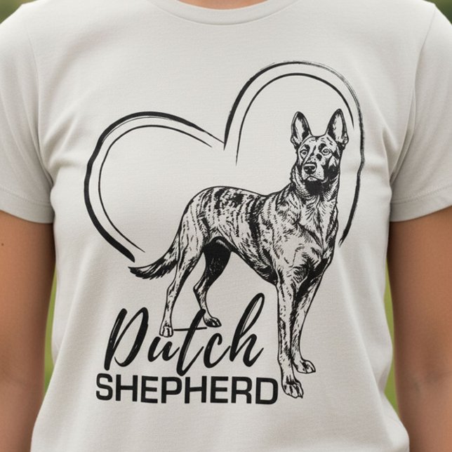 T-shirt En Tri-matière Dutch Shepherd -Hollandse Herdershond (Créateur téléchargé)