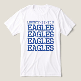 T-shirt En Tri-matière Eagles Distressed LB, GraphicLoveShop