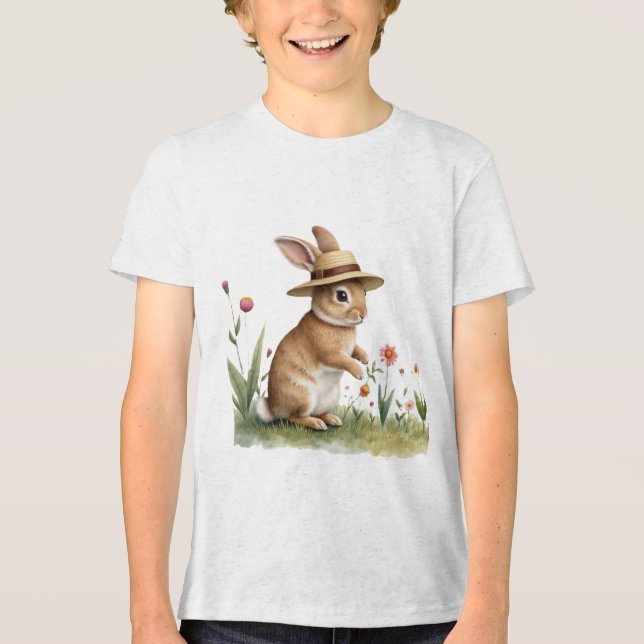 T-shirt En Tri-matière easter bunny gardener (Recto)