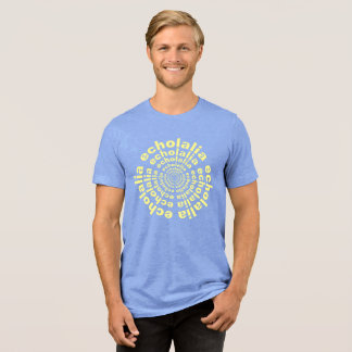 T-shirt En Tri-matière Echolalia Cercle Neurodiversity Stim Texte