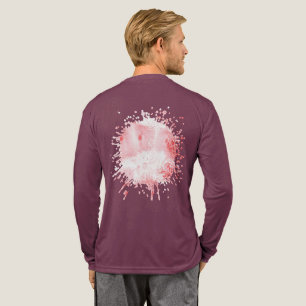 T-shirt En Tri-matière Échos Cramoisis