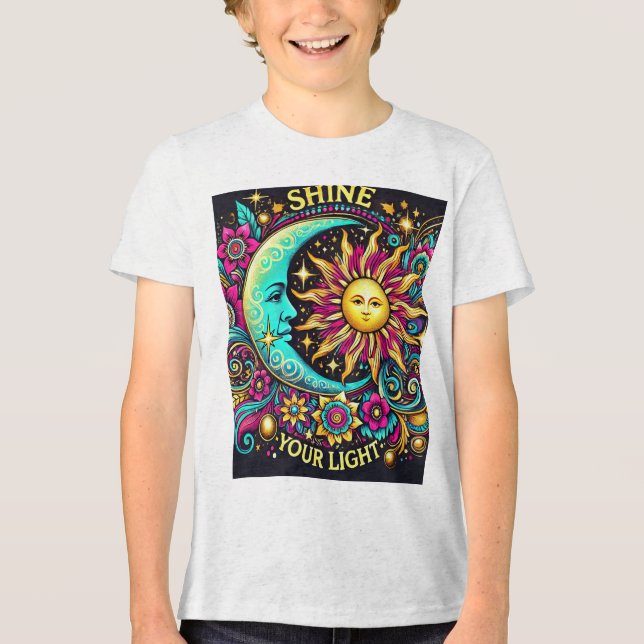 T-SHIRT  EN TRI-MATIÈRE "ÉCLAIREZ ALEXANDRIA VOTRE LUMIÈRE" (Recto)