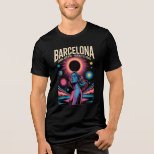 T-shirt En Tri-matière Éclipse solaire totale 12 août 2026 Barcelone