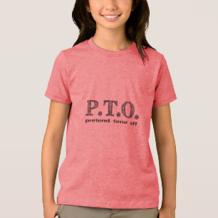 T-shirt En Tri-matière Écoliers à domicile drôles prétendent temps de vac