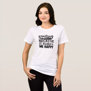 T-shirt En Tri-matière Écrivain heureux