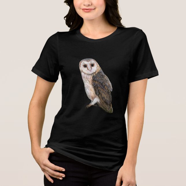 T-shirt En Tri-matière Effraie des clochers occidentale (Recto)