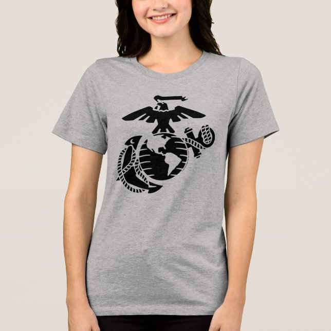 T-shirt En Tri-matière EGA à une couleur - Noir (Recto)