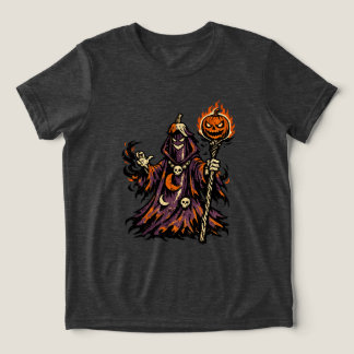 T-shirt En Tri-matière Eggplant Dark Sorcerer Halloween — Spooky Retro 