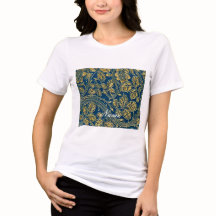 Elégance bleu or
