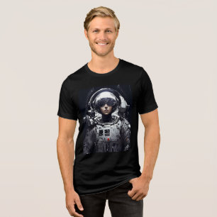 T-shirt En Tri-matière Élégance cosmique : Girl Astronaut Art Abstrait