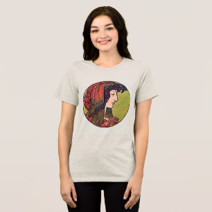 T-shirt En Tri-matière Élégance de l'élégance : Verre de couleur Art Nouv