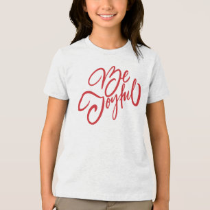 T-shirt En Tri-matière Elégant Be Joyful Holiday Design