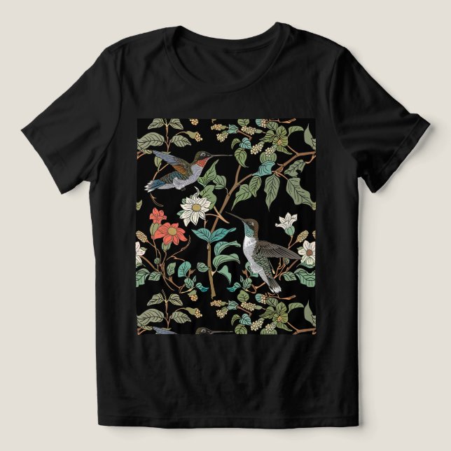 T-shirt En Tri-matière Elegant Hummingbird T-shirt (Design Recto)