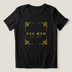T-shirt En Tri-matière Elégante Tee Black Tri-Blend pour Fier Chien Moms