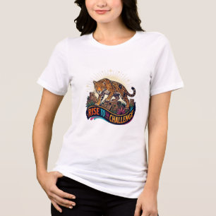 T-shirt En Tri-matière Élever au Défi Jaguar Temple Ancien Graphi