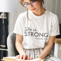 Elle est forte | Proverbes 31:25 Foi chrétienne