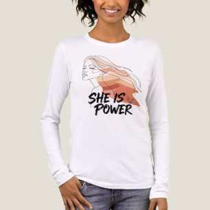 T-shirt En Tri-matière Elle Est Puissance - Tons Désert