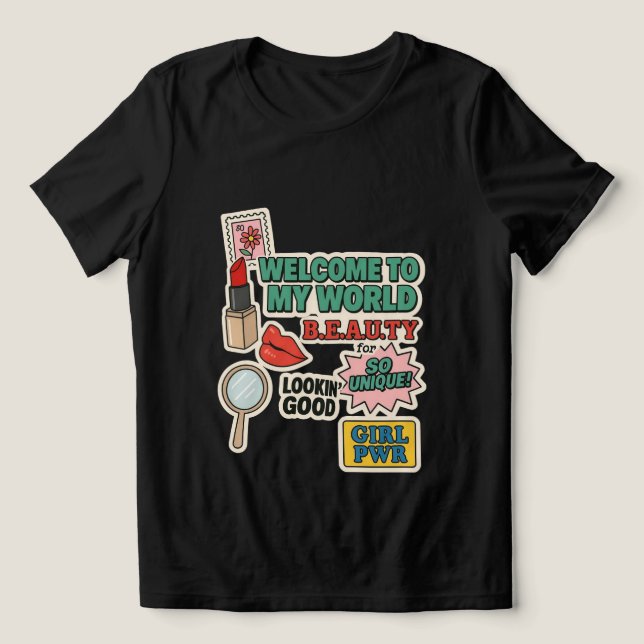 T-shirt En Tri-matière Elle unique - Beauté & Puissance Tee (Design Recto)