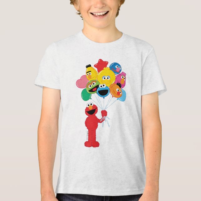 T-shirt En Tri-matière Elmo Balloons (Recto)