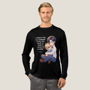 T-shirt En Tri-matière Embrace de papa - Manches longues de père et d’enf