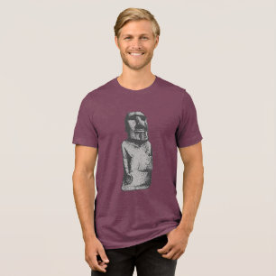 T-shirt En Tri-matière Embrassez la sagesse antique : Sculpture Moaï
