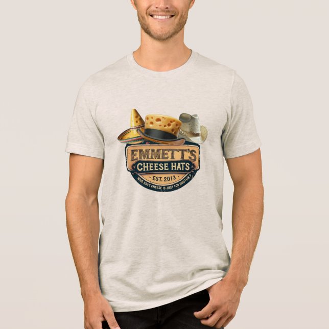 T-shirt En Tri-matière Emmett's Cheese Hats (Fake Logo) (Recto)