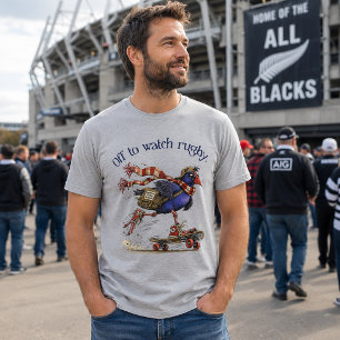 T-shirt En Tri-matière En route pour regarder le rugby drôle Pukeko