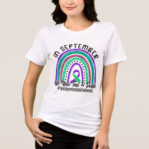 T-shirt En Tri-matière En Septembre Nous Portons Turquoise Et Violet Suic