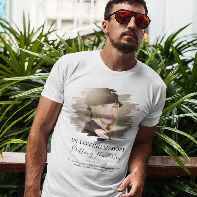 T-shirt En Tri-matière En Souvenir Affectueux | Mémorial Photo (Créateur téléchargé)