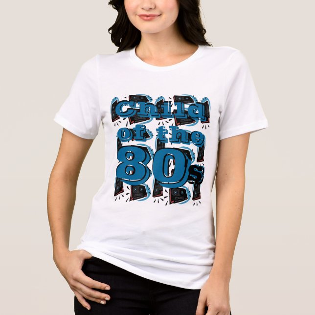 T-shirt En Tri-matière Enfant des années 80 - Customisé (Recto)