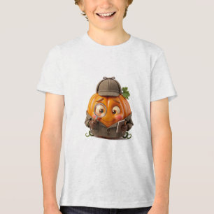 T-shirt En Tri-matière Enquêteur Citrouille Aquarelle Mystère Mignon Hall